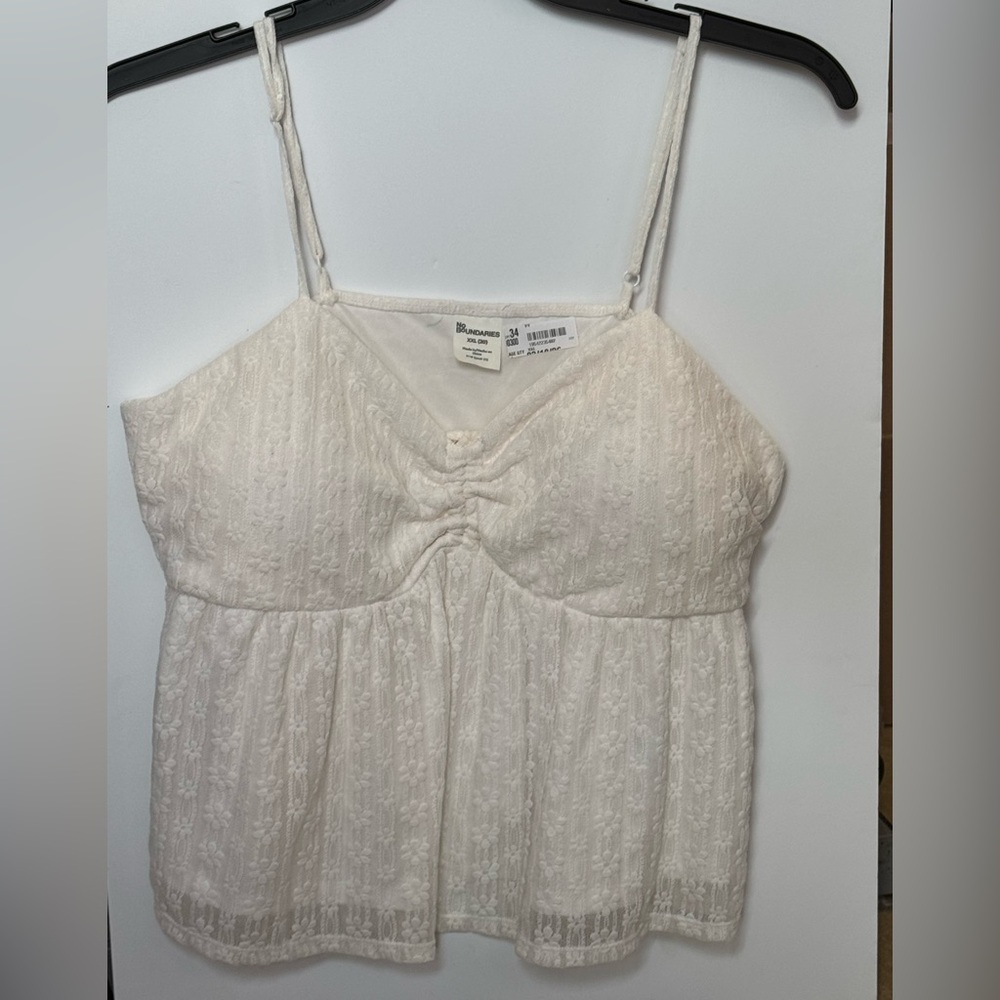No Boundaries White Lace Sundress with Spaghetti Straps